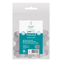 Pharm Foot Podo File Foam Layer 100 M Ersatz-Schleifpads für Podo Disc 50 Stück. - Nachfüllbeutel