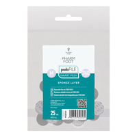 Pharm Foot Podo File Sponge Layer 240 M Ersatz-Schleifpads für Podo Disc 25 Stück. - Nachfüllbeutel