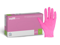 Zarys Easy Care Rosa Nitril-Handschuhe L 100 Stück.