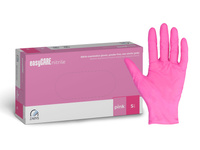 Zarys Easy Care Rosa Nitril-Handschuhe S 100 Stück.
