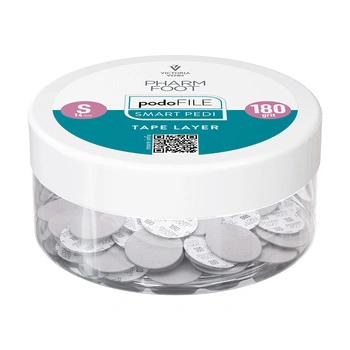 Pharm Foot Podo File Tape Layer 180 S Ersatz-Schleifpads für Podo Disc 50 Stück. - Gefäß