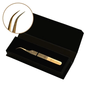 Noble Lashes Wimpernverlängerung Pinzette Noble Gold PRO 4