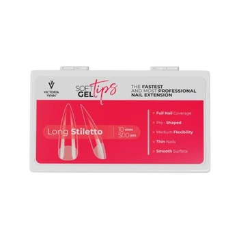 Victoria Vynn Soft Gel Tips Langer Stiletto 