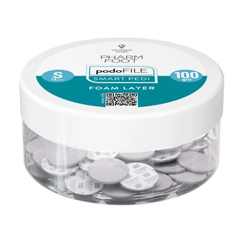 Pharm Foot Podo File Foam Layer 100 S Ersatz-Schleifpads für Podo Disc 50 Stück. - Gefäß