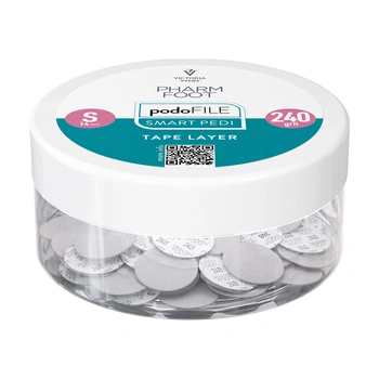 Pharm Foot Podo File Tape Layer 240 S Ersatz-Schleifpads für Podo Disc 50 Stück. - Gefäß