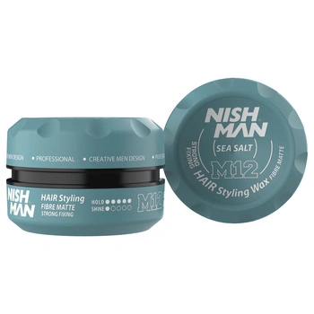 Nishman Matte Wax M12 Sea Salt – Mattes Haarpomade 100 ml