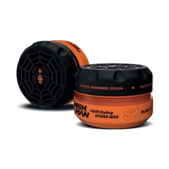 Nishman Haarstyling Spider Wax S1 Black Witwenhaarwachs 150 ml