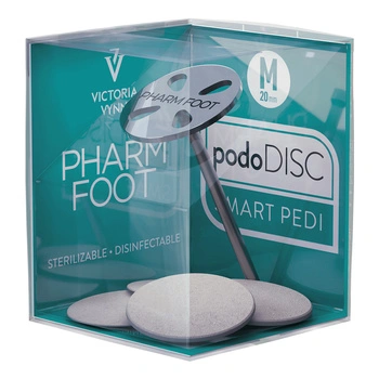 Pharm Foot Podo Scheibe Rozm. M 20 mm Metallscheibe für Podologie und kosmetische Pediküre