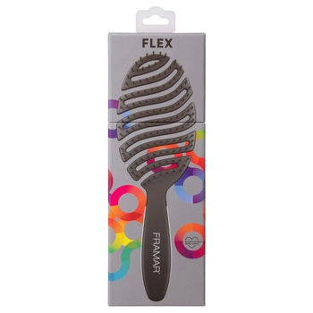 Framar Flexible Haarbürste Schwarz