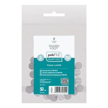 Pharm Foot Podo File Foam Layer 100 S Ersatz-Schleifpads für Podo Disc 50 Stück. - Nachfüllbeutel