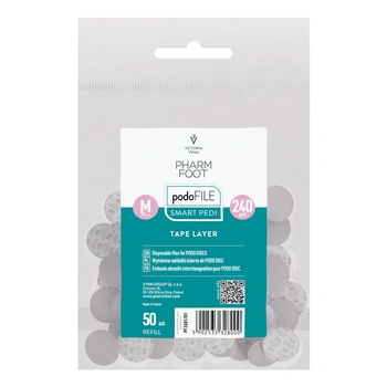 Pharm Foot Podo File Tape Layer 240 M Ersatz-Schleifpads für Podo Disc 50 Stück. - Nachfüllbeutel