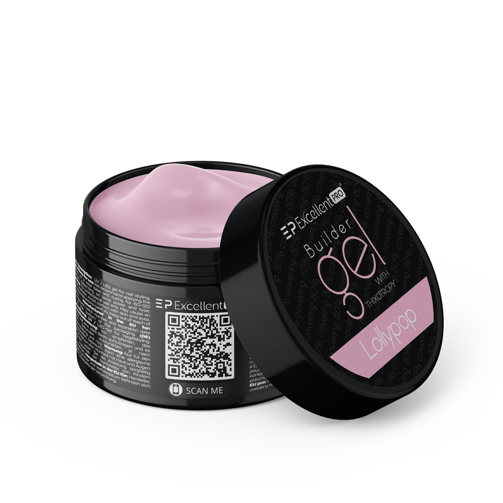 Ausgezeichnete PRO Builder Thixo Lollypop Nail Builder Gel 15g