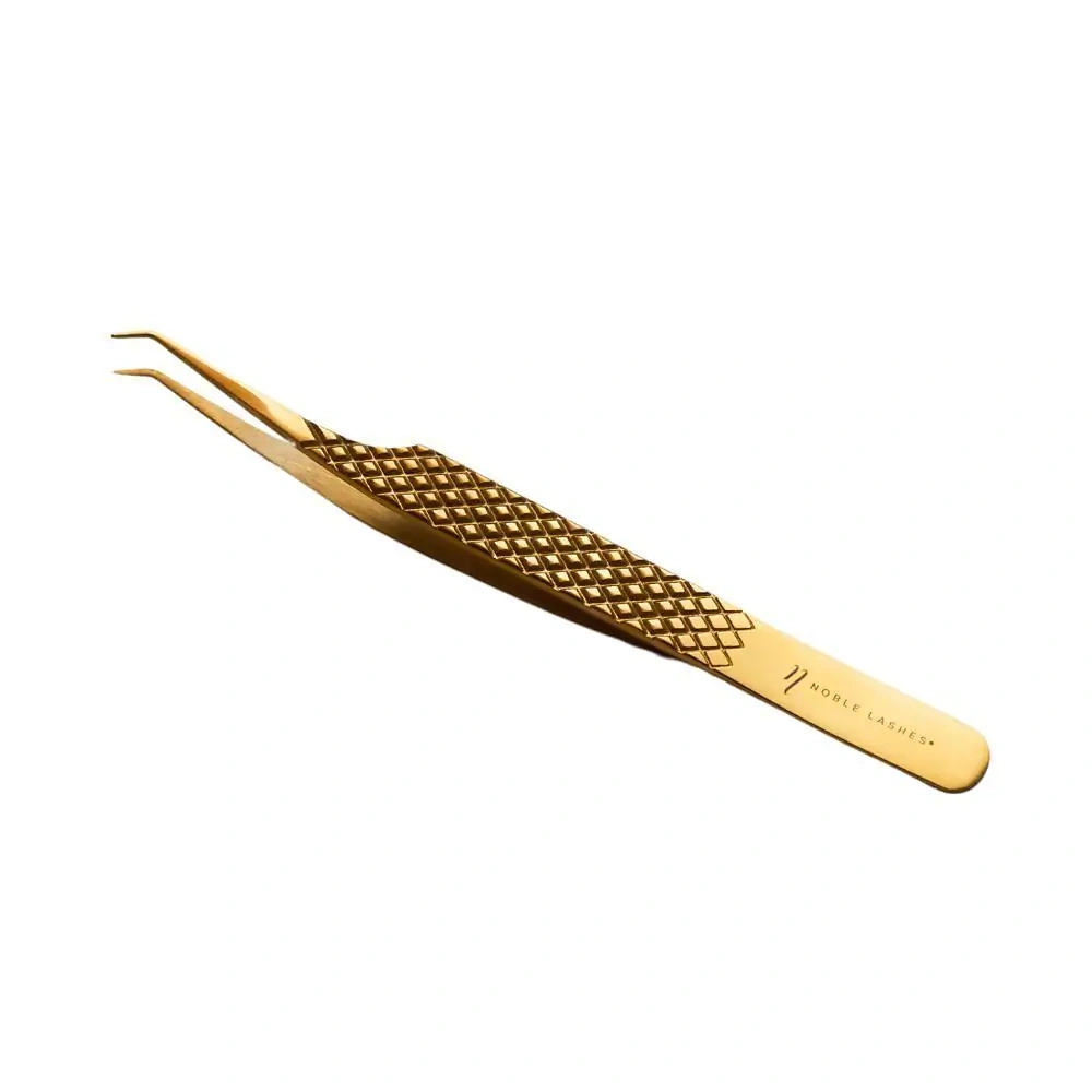 Noble Lashes Wimpernverlängerung Pinzette Noble Gold PRO 3