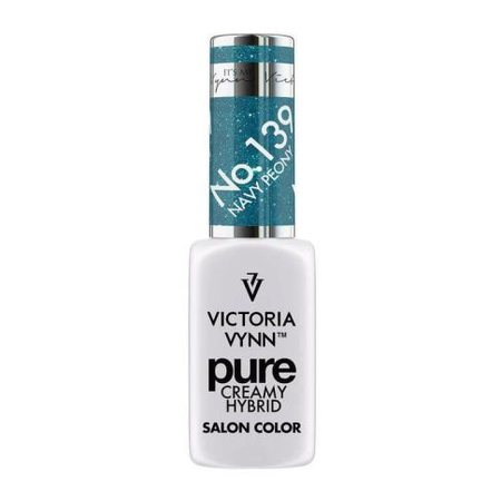 VICTORIA VYNN 139 Pure Creamy Hybrid Navy Peony Creme Hybrid Lack 8ml 