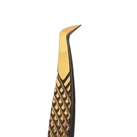 Noble Lashes Noble Gold PRO 2 Wimpernverlängerung Pinzette