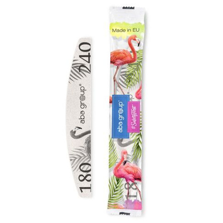 Aba Group Sicherheitspaket Crescent Nagelfeile 180/240 Standard - Flamingo 