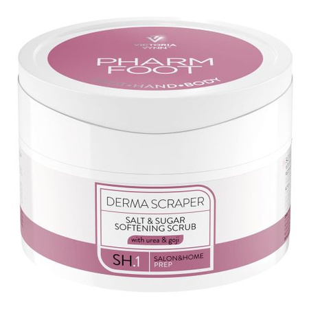 Pharm Foot Derma Scraper Erweichendes Salz- und Zuckerpeeling 200g 