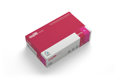 Zarys Easy Care Rosa Nitril-Handschuhe L 100 Stück.