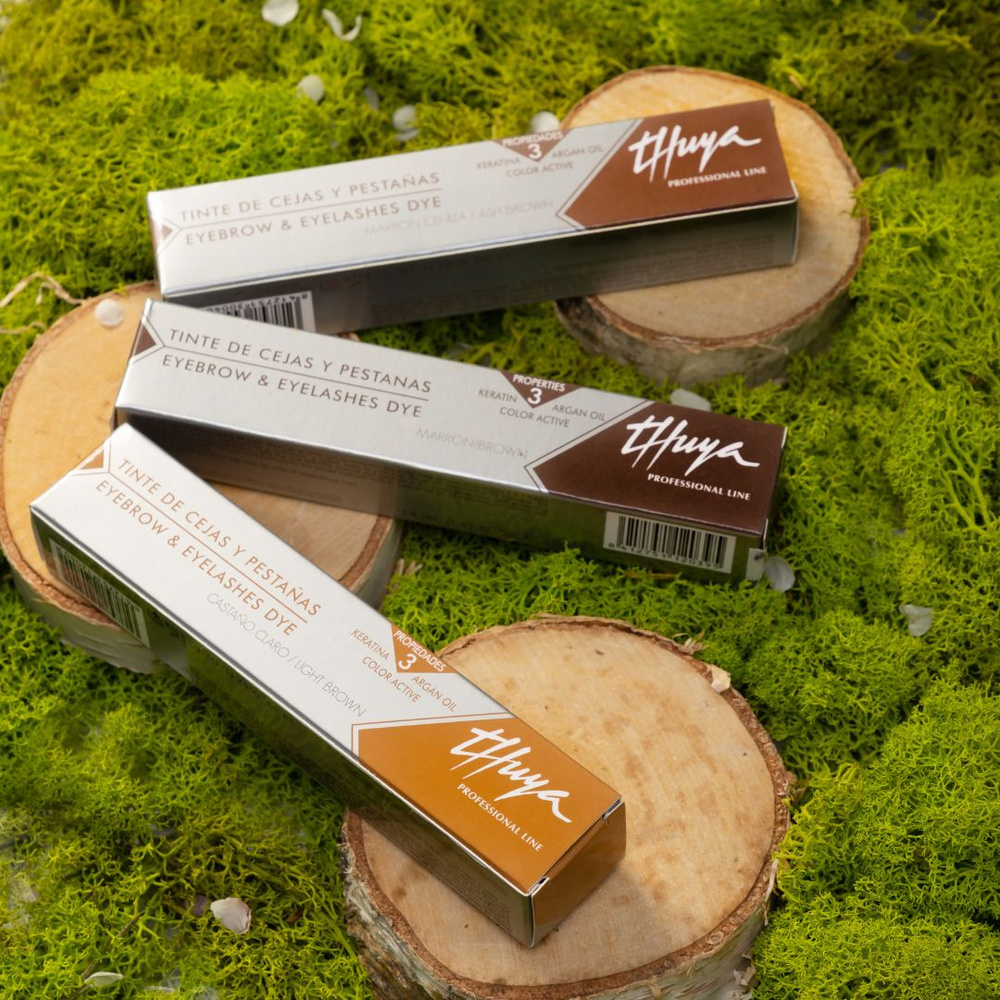 Thuya Grey - Brown Paint Arganowo - Keratin Augenbrauen und Wimpern