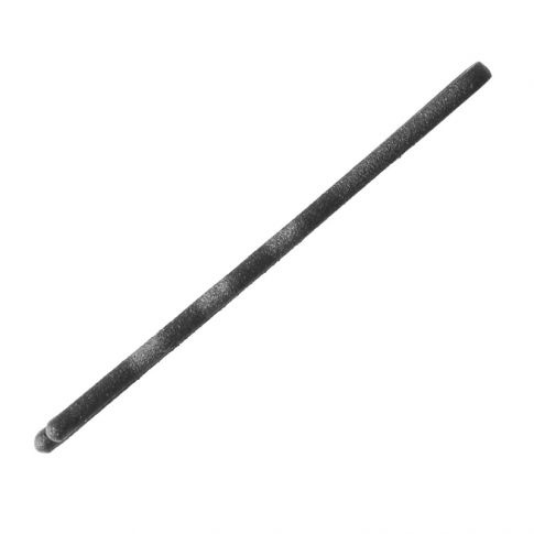 Mattschwarze kurze Crimpstifte mit zwei Kugeln 50mm 100 Stück.