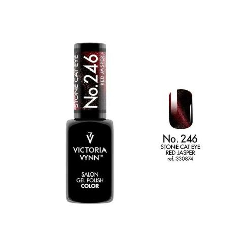 VICTORIA VYNN 246 Gel Polish Farbe Stein Katzenauge Rot Jaspis Hybrid Lack 8ml