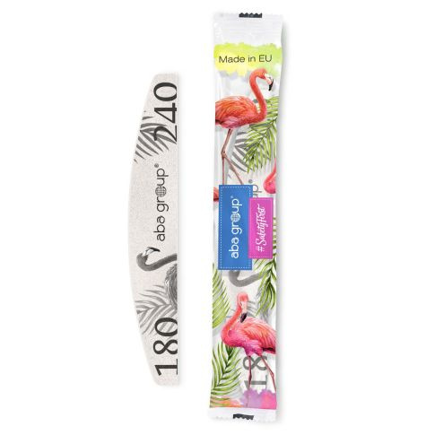 Aba Group Sicherheitspaket Crescent Nagelfeile 180/240 Standard - Flamingo