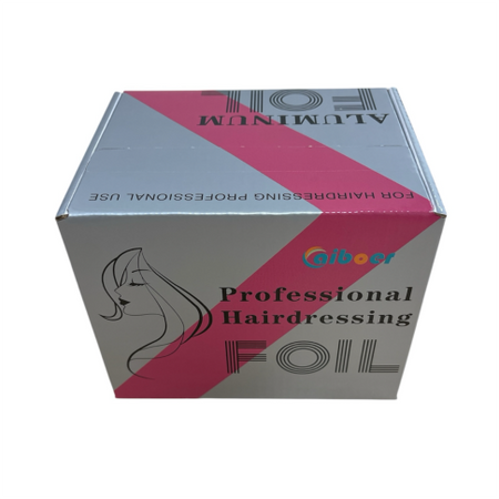 Aluminium-Frisierfolie Gold geriffelt mit Zuführung 100 Meter 