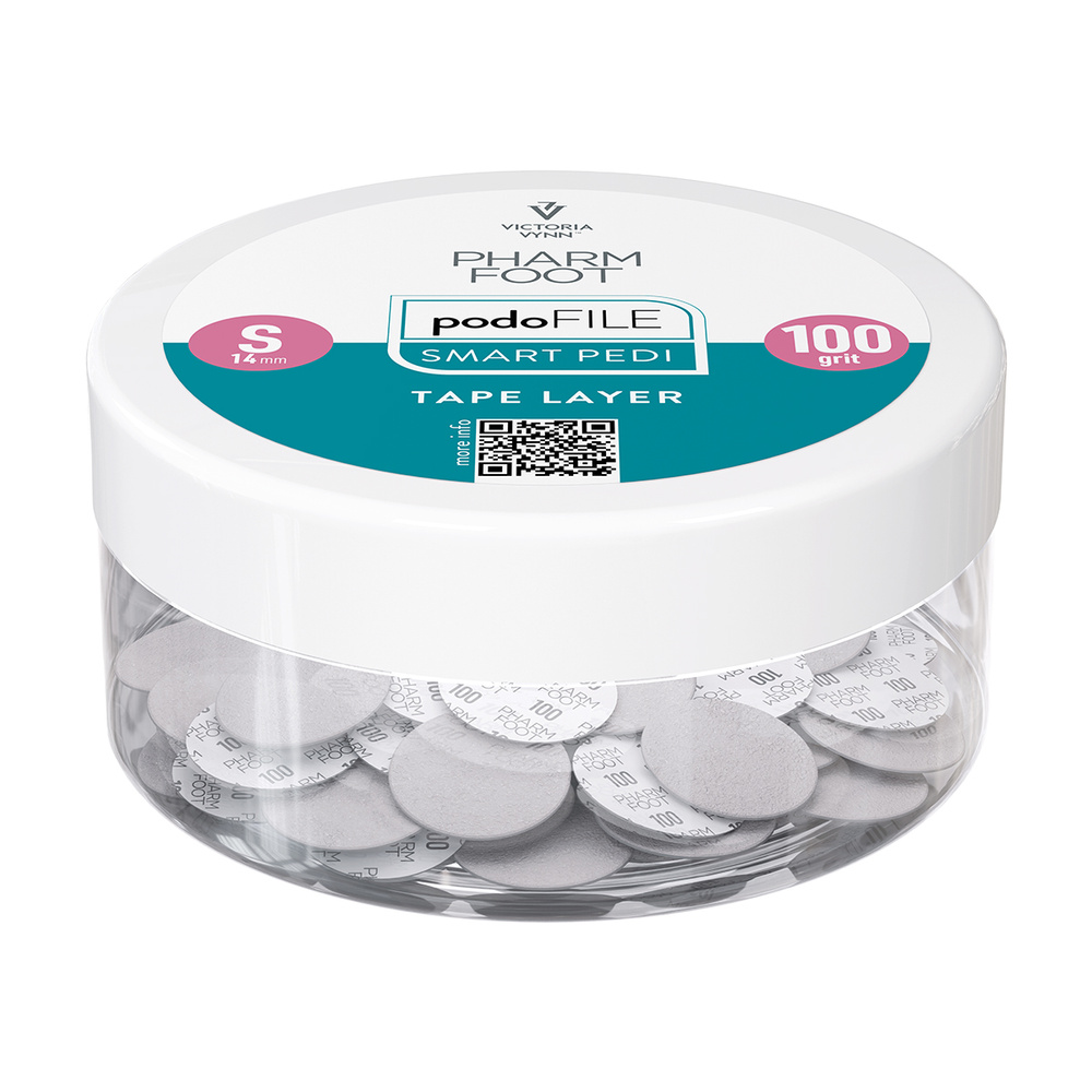 Pharm Foot Podo File Tape Layer 100 S Ersatz-Schleifpads für Podo Disc 50 Stück. - Gefäß