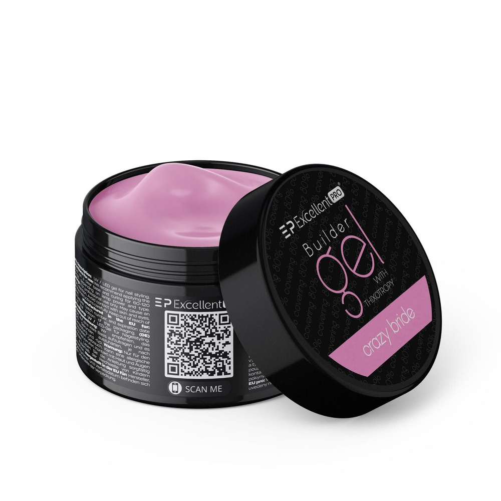 Excellent Pro Builder Gel mit Thixotropie Crazy Bride 50g