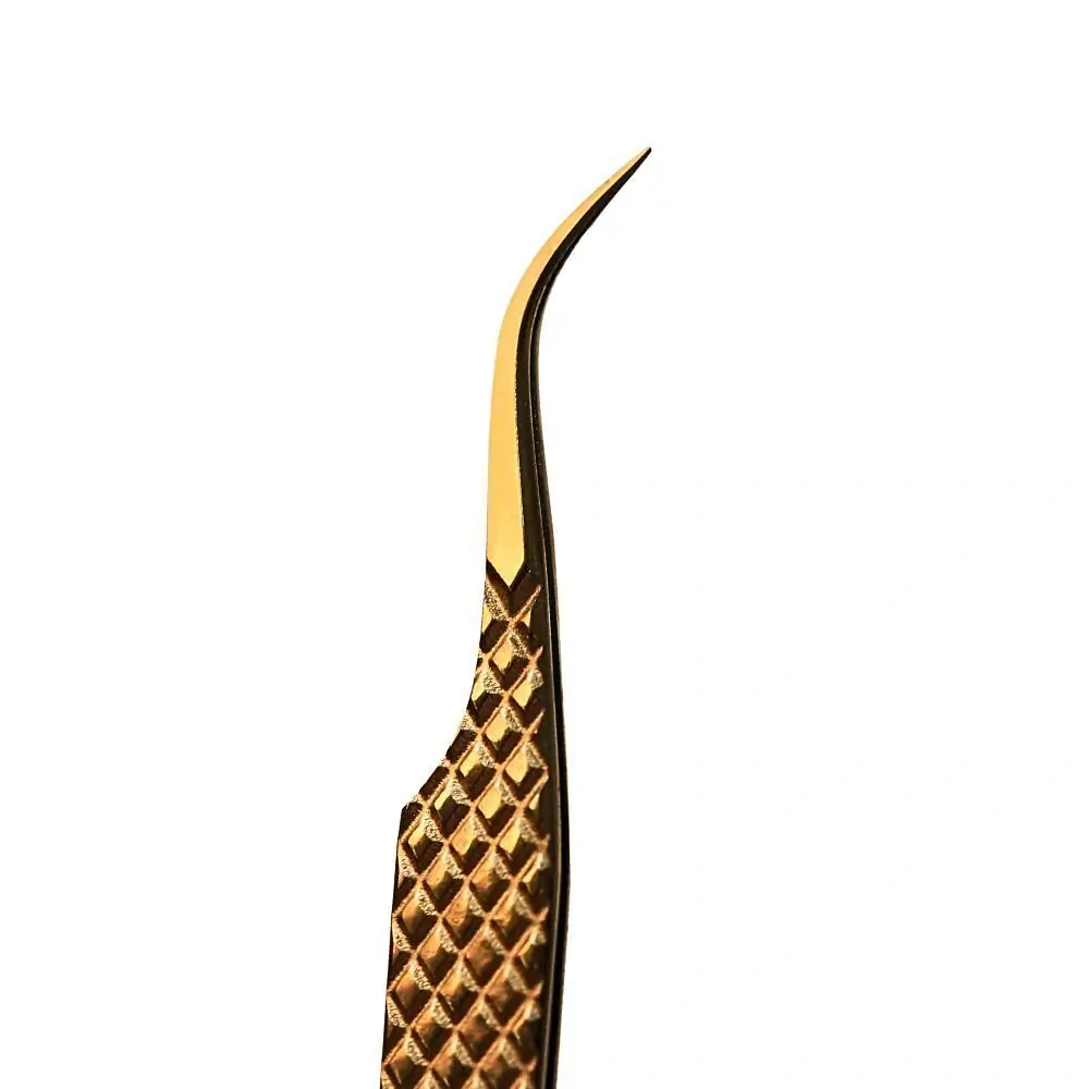 Noble Lashes Wimpernverlängerung Pinzette Noble Gold PRO 4