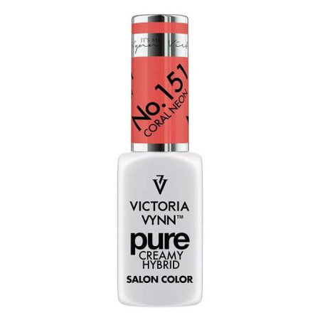 Victoria Vynn Pure Creamy Hybrid 151 CORAL NEON Creme-Hybrid-Lack 8ml 