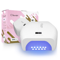Clavier UV/LED-Nagellampe Q100 Bl 48 W, weiß, 57 LEDs, verspiegelter Boden