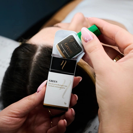 Noble Lashes Wimpernkleber Green Schnelltrocknender permanenter Wimpernkleber 3g