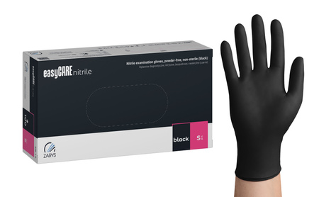 Zarys Easy Care Schwarz Nitril Handschuhe S 100 Stk.
