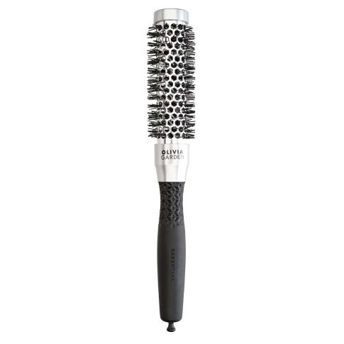 Olivia Garden Wesentliche Blowout Klassische Silber Styling-Bürste 25 mm