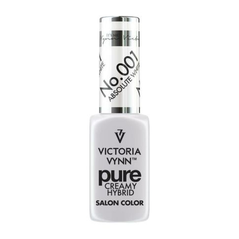 VICTORIA VYNN 001 Reiner cremiger Hybrid-Absolutweiß-Hybrid-Lack 8ml