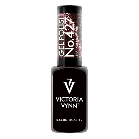 Victoria Vynn Gel Polish Color 427 Sparkle Brownie Hybrid-Lack 8 ml