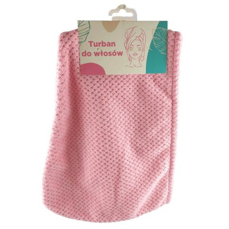Hautpflege Haar Turban Rosa 