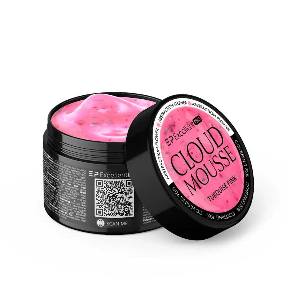 Excellent Pro Cloud Mousse Türkis-Rosa Blume 15 g