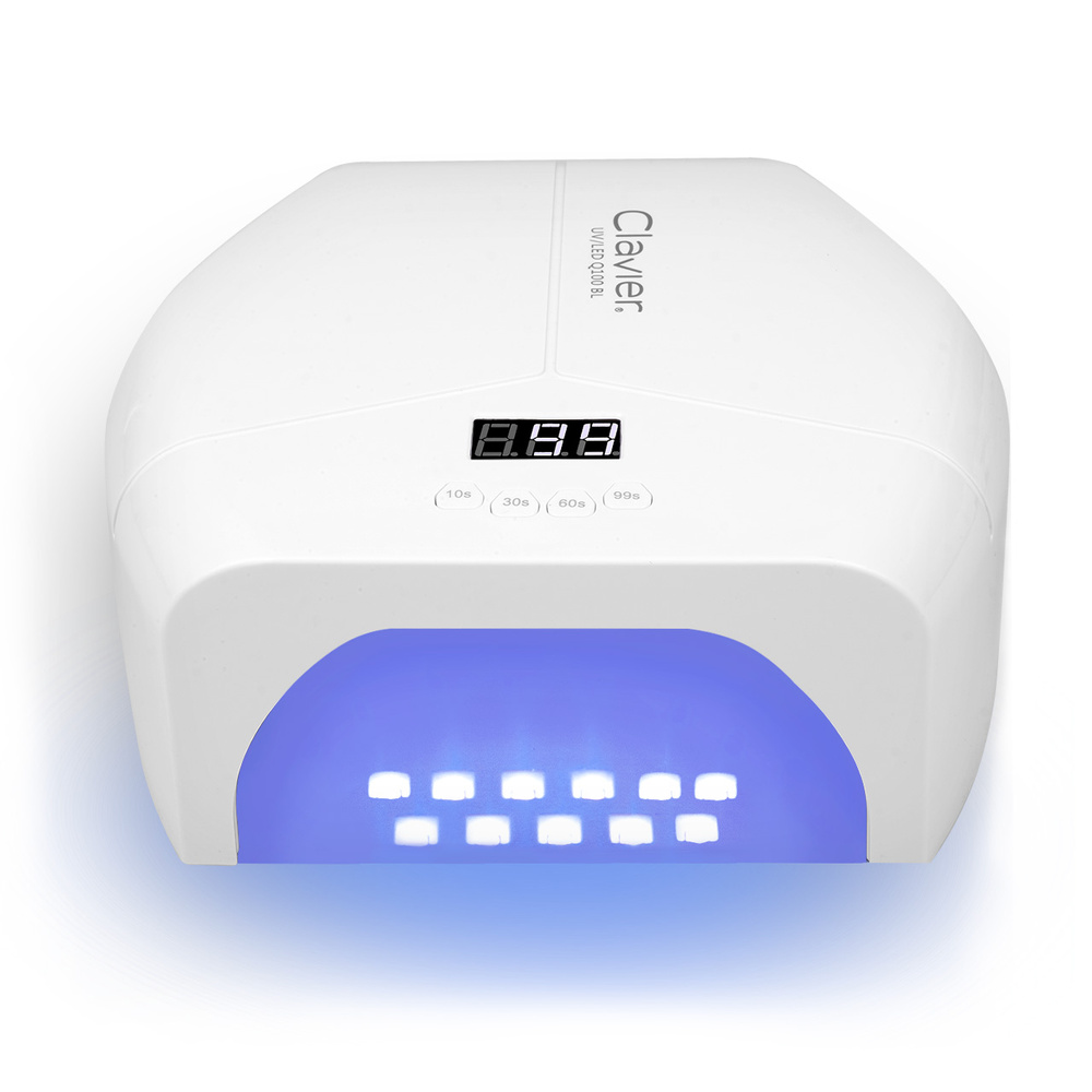 Clavier UV/LED-Nagellampe Q100 Bl 48 W, weiß, 57 LEDs, verspiegelter Boden