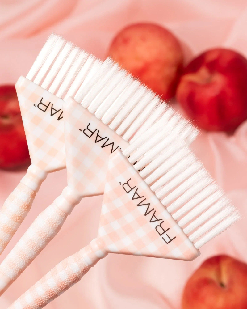 Framar Peach Please – Set mit 3 breiten Big Daddy-Pinseln zum Färben