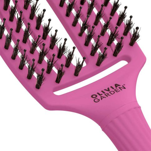 Olivia Garden Finger Brush Bright Pink Haarbürste