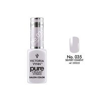 VICTORIA VYNN 035 Reiner cremiger Hybrid-Silber-Zement-Hybrid-Lack 8ml