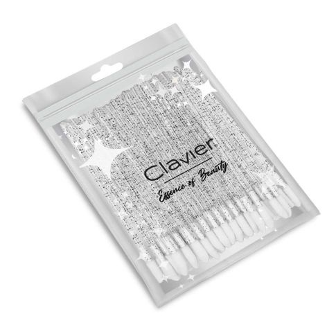 Clavier Velours Glanzapplikatoren - Glitter Schwarz 50 Stück.
