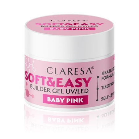 Claresa Soft&Easy Builder Gel Baby Rosa 90g