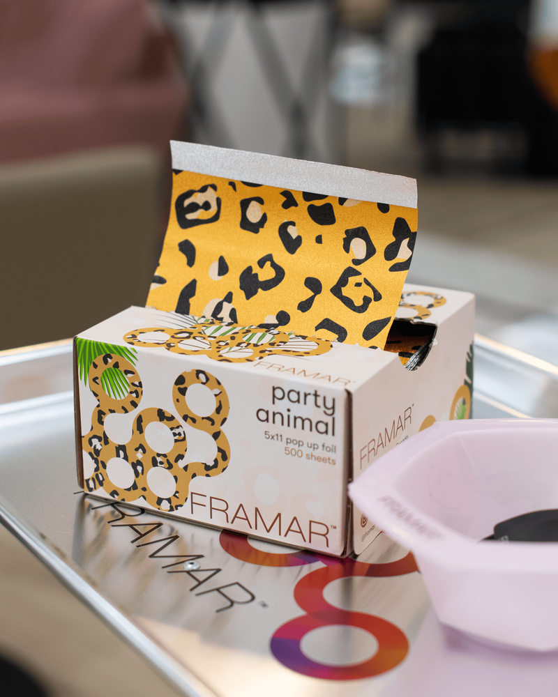 Framar Party Animal Geriffelte Friseurfolie in Bögen, 500 Stück