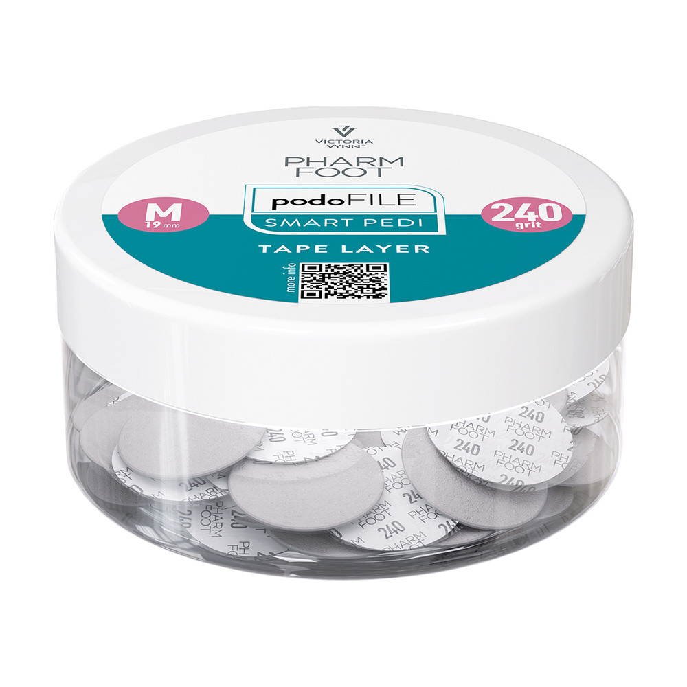 Pharm Foot Podo File Tape Layer 240 M Ersatz-Schleifpads für Podo Disc 50 Stück. - Gefäß