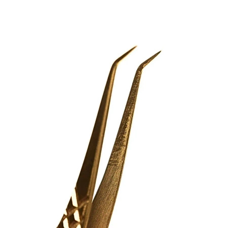 Noble Lashes Wimpernverlängerung Pinzette Noble Gold PRO 3