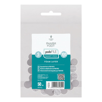 Pharm Foot Podo File Foam Layer 100 S Ersatz-Schleifpads für Podo Disc 50 Stück. - Nachfüllbeutel