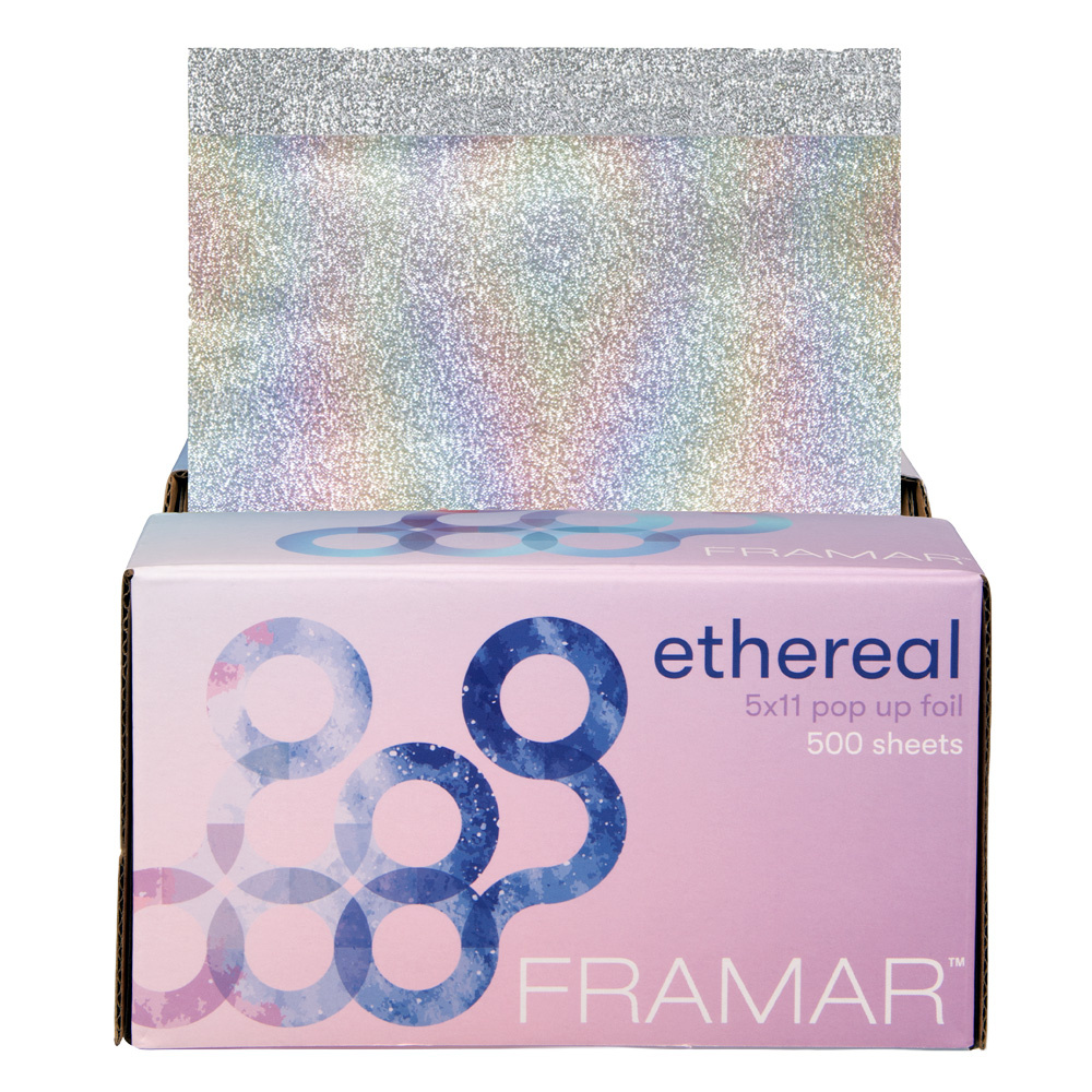 Framar Etheral Geriffelte Friseurfolie in Bögen, 500 Stück
